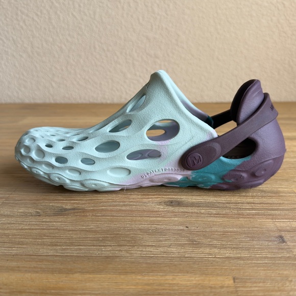 Merrell Women's Hydro Moc Bloom Drift Water Resistant Clogs Iris/Teal Size 7 - Picture 5 of 11